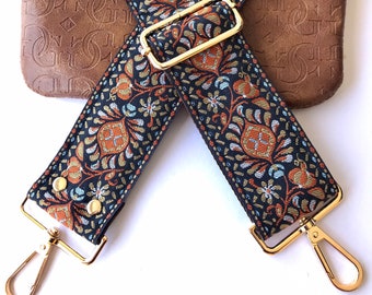 Handbag Strap in Guitar Strap Style | Replacement Strap for Crossbody Bag | Adjustable Bag Strap