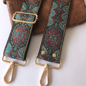 Guitar Strap for Purse | Handbag Strap in Guitar Strap Style | Replacement Strap for Crossbody Bag | Adjustable Bag Strap