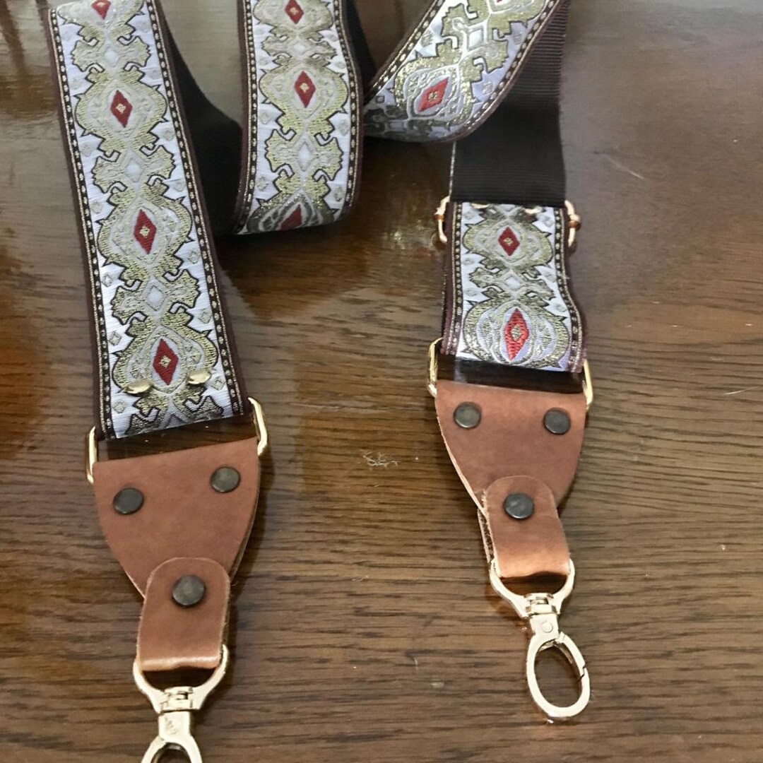 Guitar Strap for Purse Replacement Embrodiered Strap for Crossbody Bag