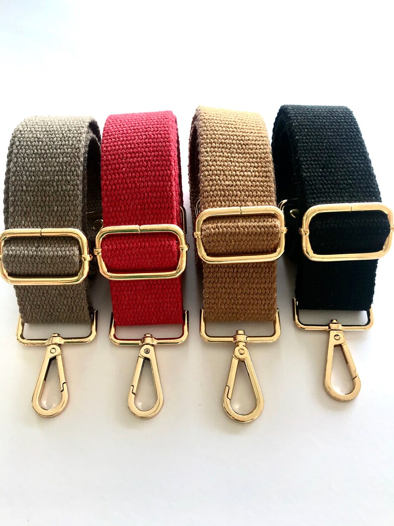 Cotton Canvas Bag Strap Adjustable Crossbody Bag Strap Etsy