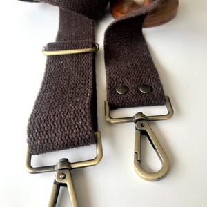 Cotton Canvas Bag Strap | Adjustable Crossbody Bag Strap Replacement | 4 cm Width