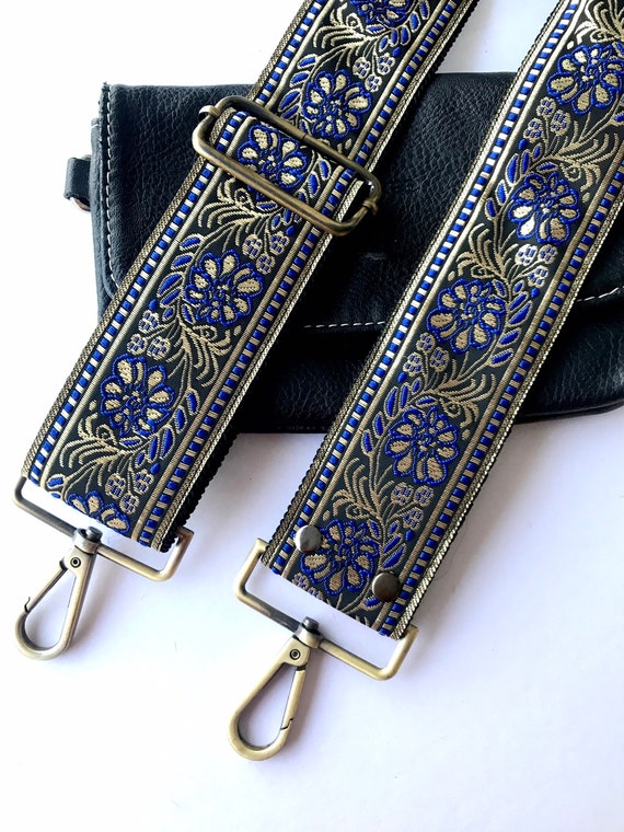 Guitar Strap for Handbag Embroidered Guitar Purse Strap Crossbody