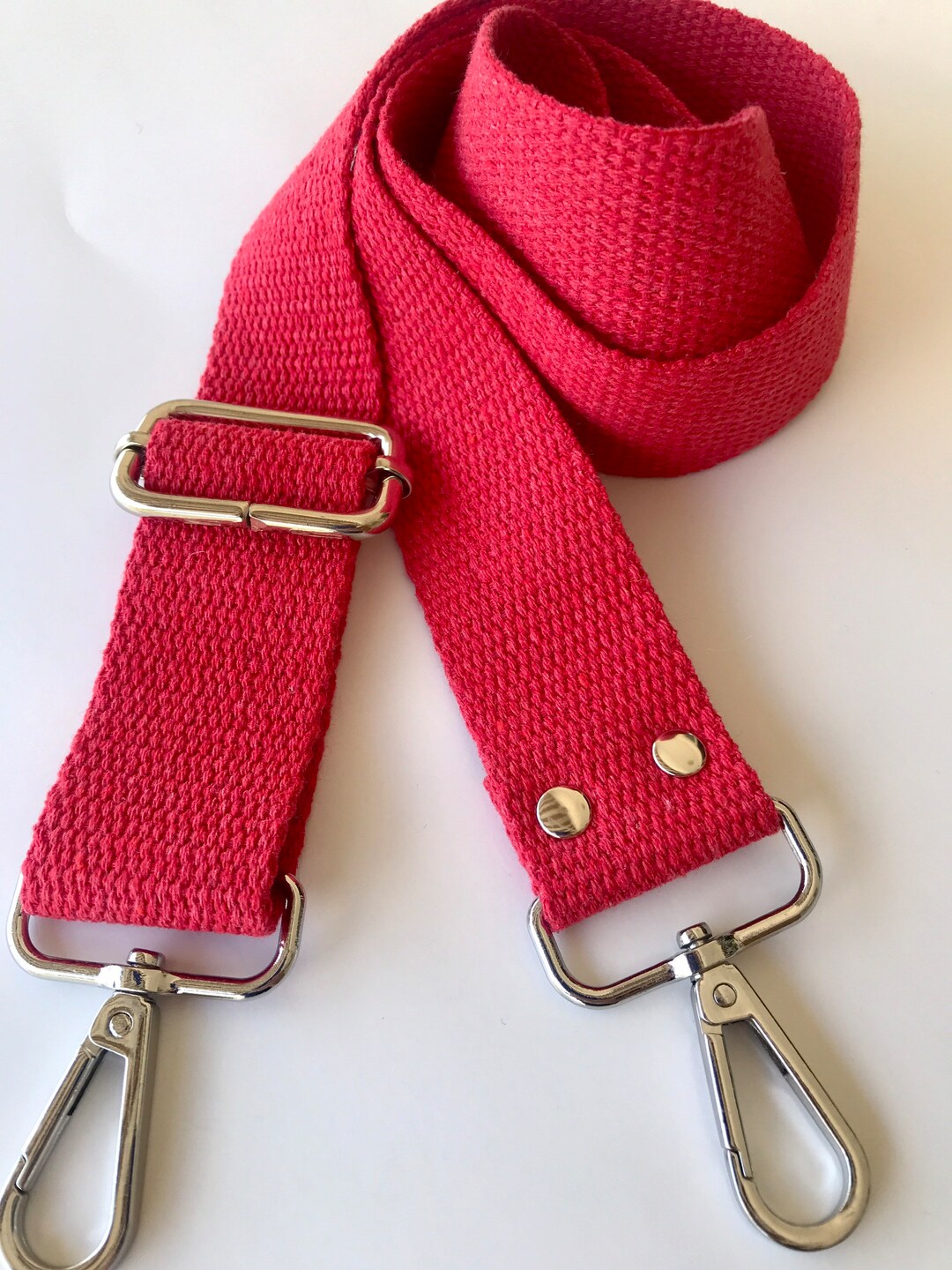 Bag Strap Cotton Canvas Adjustable Crossbody Bag Strap Replacement Strap Purse Plain Color