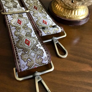 Guitar Strap for Handbag Embroidered Guitar Purse Strap Crossbody Bag Guitar Strap Purse Strap 2” Guitar Purse Strap Boho Guitar Strap Bag