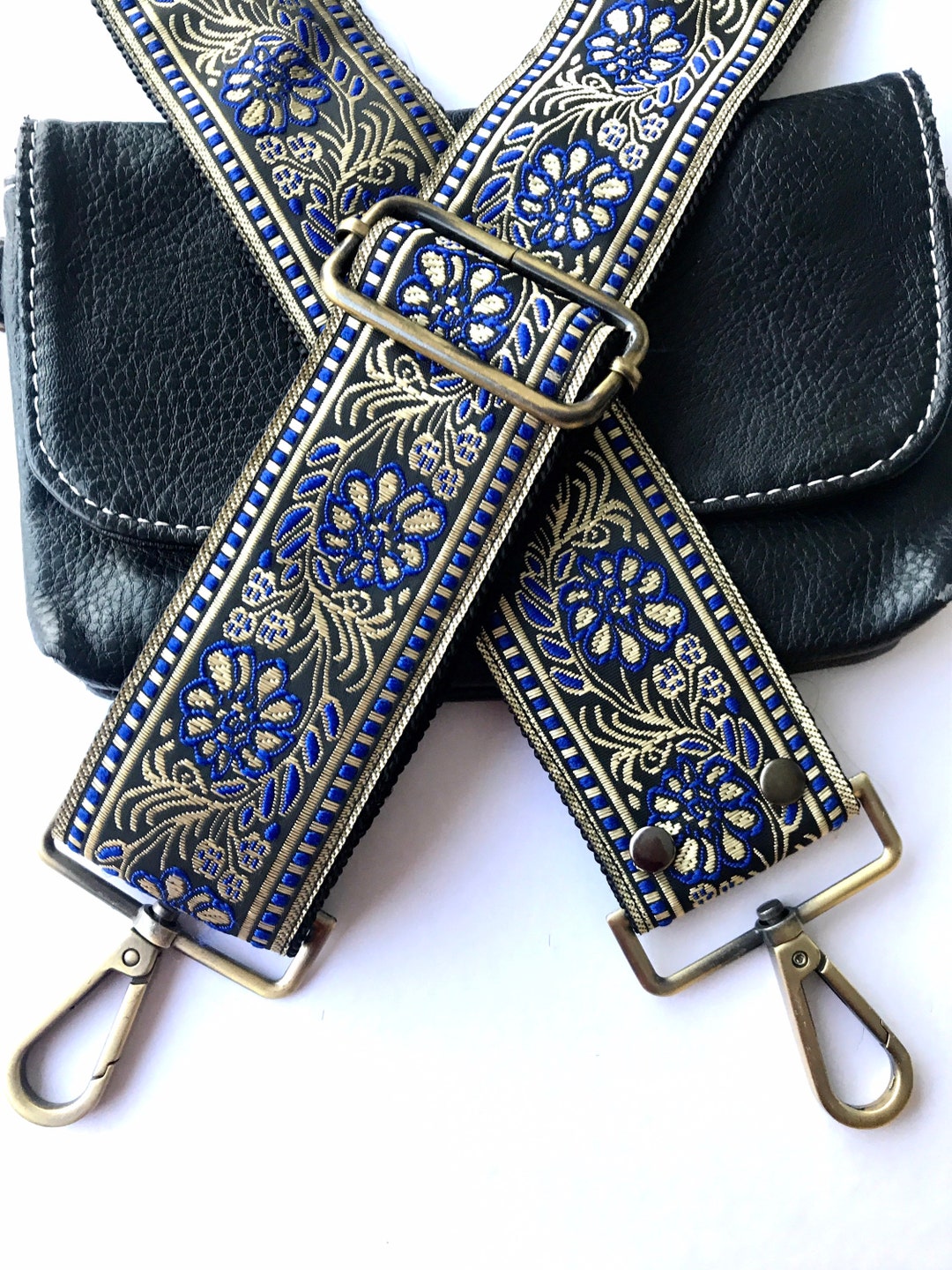 Guitar Strap for Handbag Embroidered Guitar Purse Strap Crossbody Bag ...