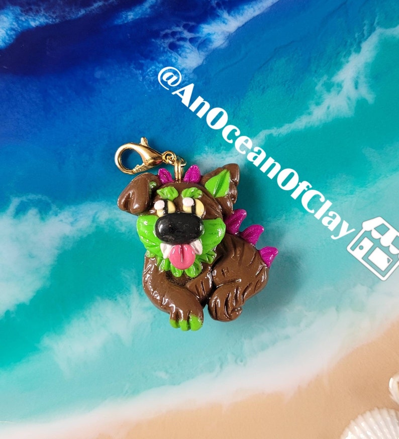 Puerto Rico Folklore Cute Doggo Charm Cryptid Art Chupacabra Charm South /& Central America Cute Crypto Buddy Kawaii Spooky Gift