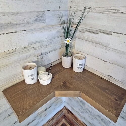 Corner Floating Shelves Etsy