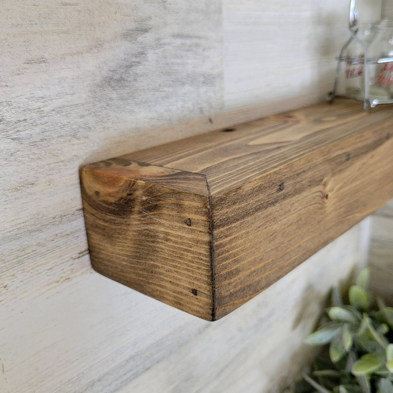 Corner Floating Shelves Rustic Farmhouse Shelves Floating Etsy