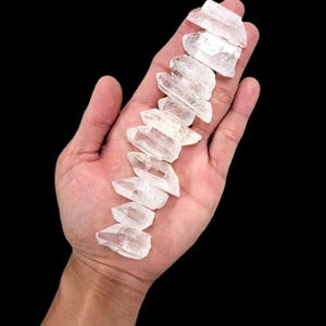 Clear Crystal Quartz Rough: Natural Gemstone Pencil (1-2" Inch)