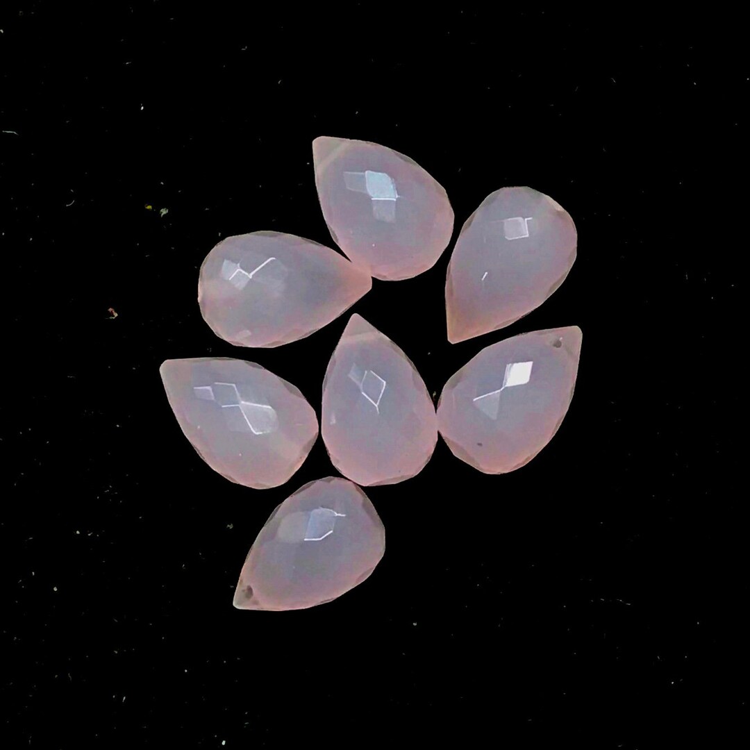 10 Pieces Top Quality Rose Quartz Teardrop Beads Lots for Sale Rose