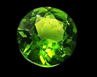 Lab Peridot AAA+++ Loose Gemstone - Peridot Cut Gemstone - Round Shape Loose Gemstone - Peridot Faceted Gemstone - 12 Carat Approx