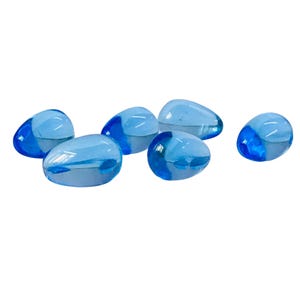 20 Pieces Blue Topaz Hydro Quartz Loose Smooth Beads Gemstone - Top Half Drill Gemstone - Teardrop Loose Gemstone - 6x8mm-10x20mm Approx