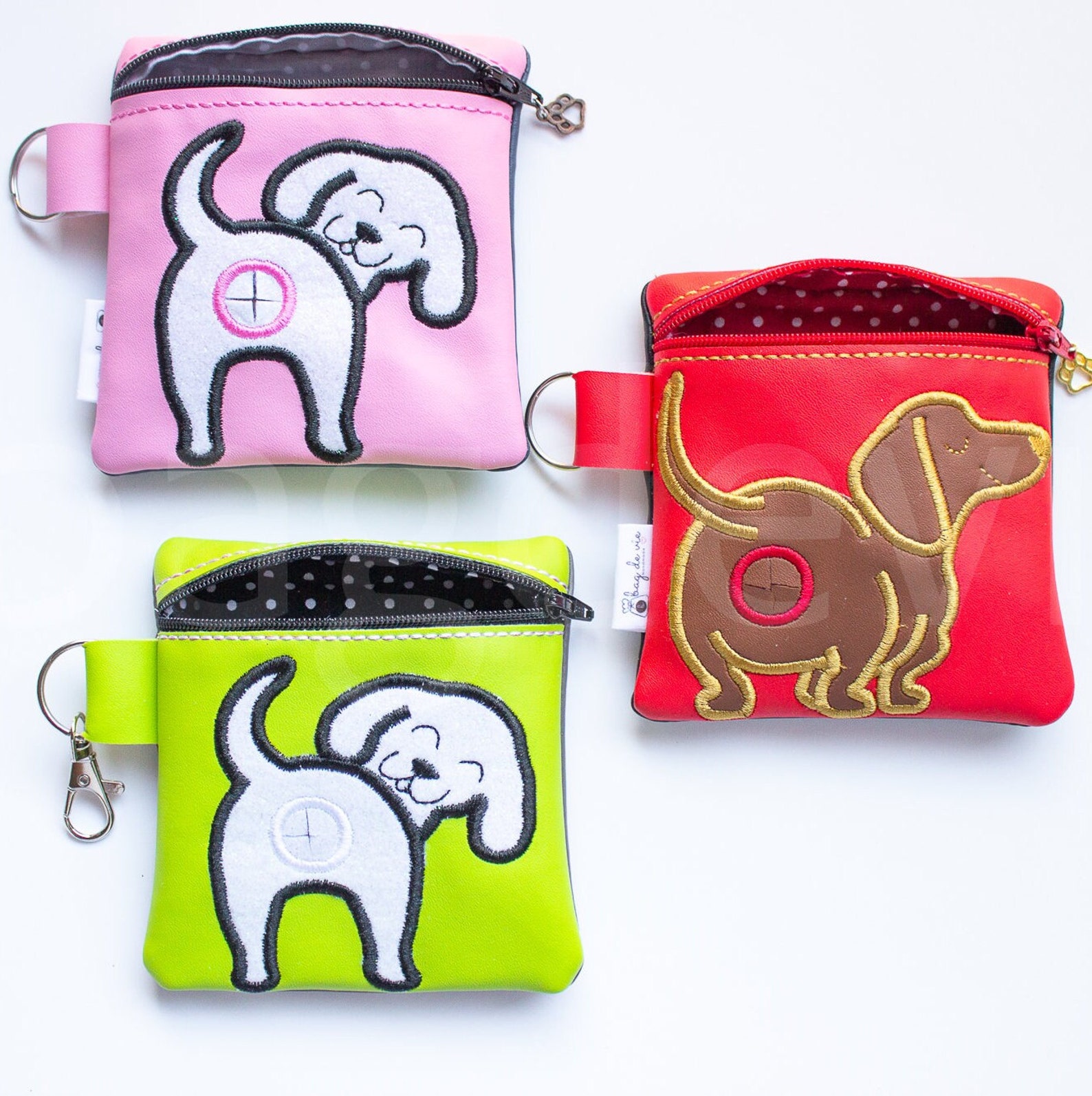 Dog Waste Bag Holder Dog Poop Bag Dispenser Small Vinyl Etsy