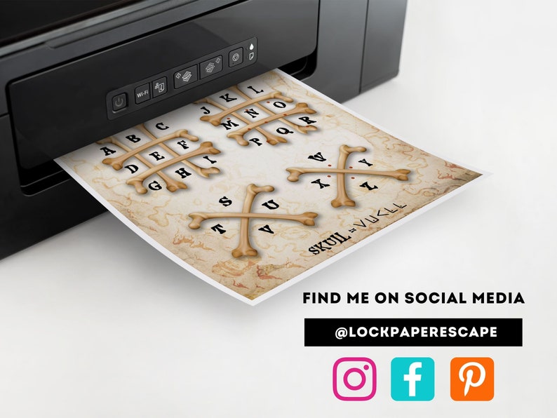 Printable escape room game.