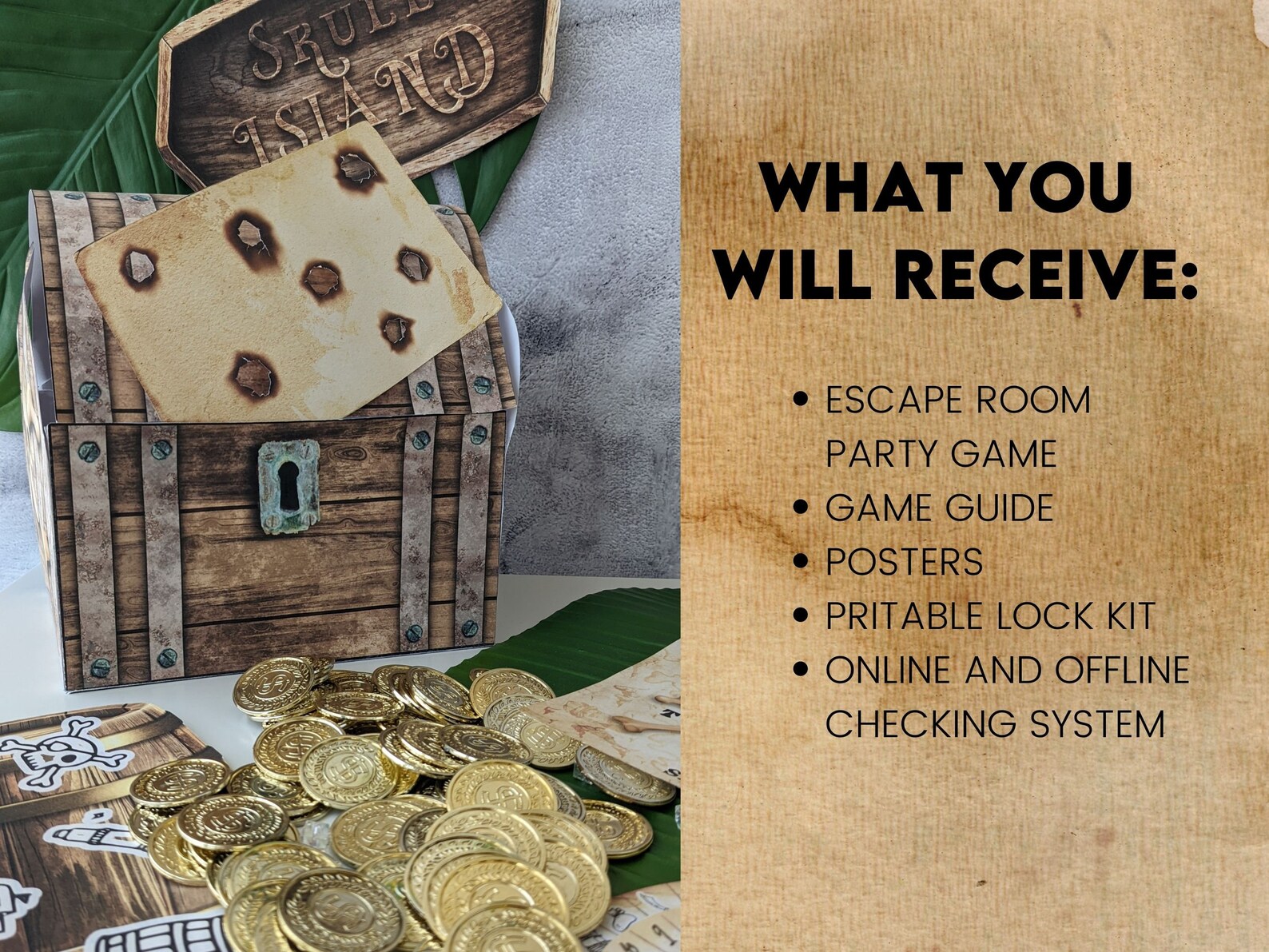 Pirate Escape Room Game. Kids Escape Room KIT. Printable Etsy UK