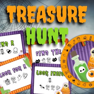 Halloween Treasure Hunt. Secret code Halloween activity. Secret Code Halloween Scavenger Hunt for Kids