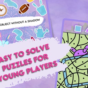 Kids escape room puzzle example for young players.