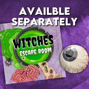 Zombie escape room printable kit for kids. Fun halloween Escape room party game, solve puzzles and clues. Family friendly puzzle game. image 9