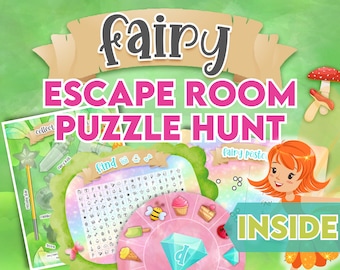 Fairy Birthday Escape Room Game - Kids Puzzle Adventure, Fairytale Party Activity, Surprise Gift Reveal, Fun Birthday Hunt for Kids.