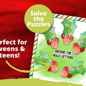 Christmas Math Decoder Christmas Treasure Hunt, Scavenger Hunt for Teens and Tweens. Solve the ...