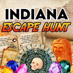 Printable escape room for teen. Scavenger hunt clues. Adventurer theme puzzles and clues to solve, perfect for all ages, young and old.