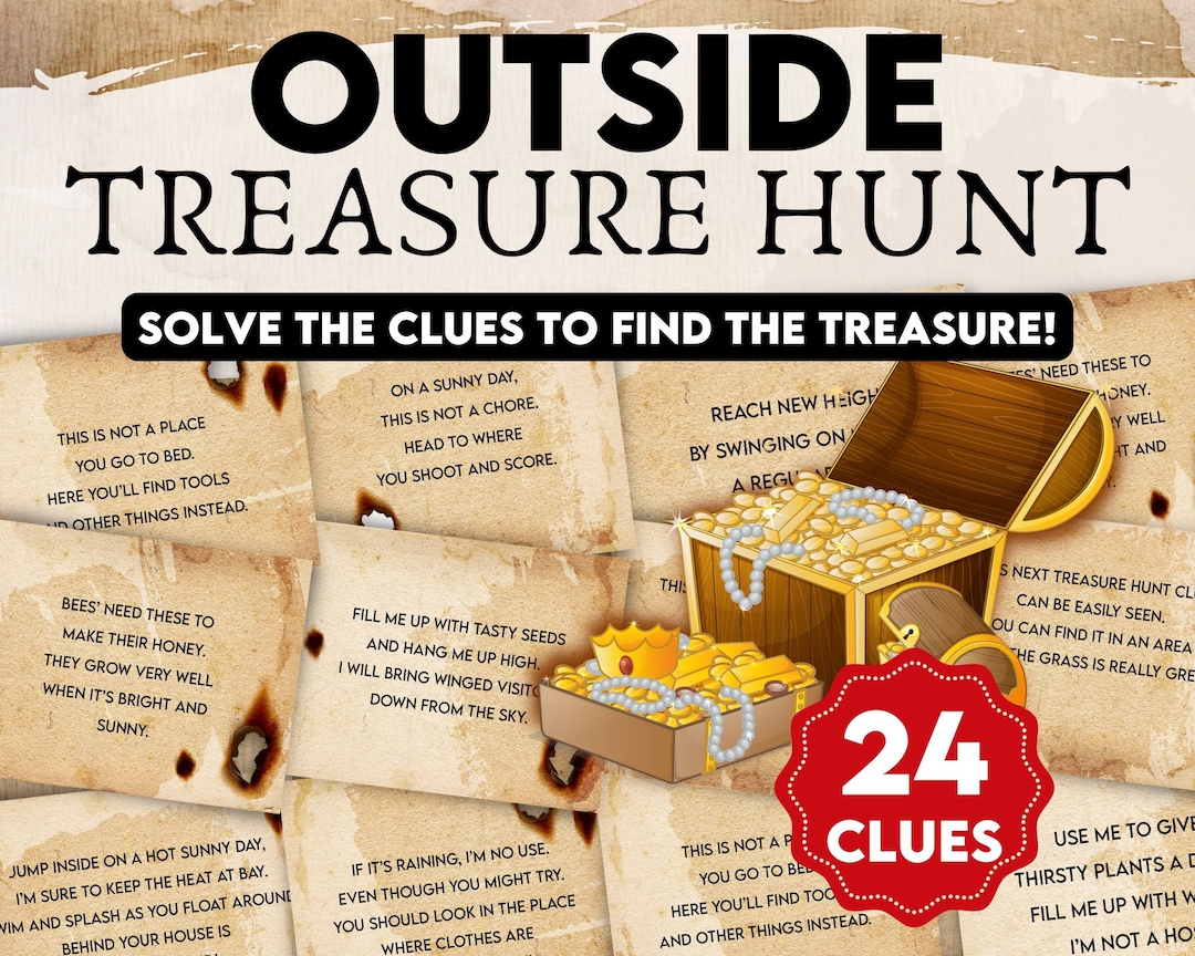 Outside Scavenger Hunt, Treasure Hunt Game ideal for Teens and