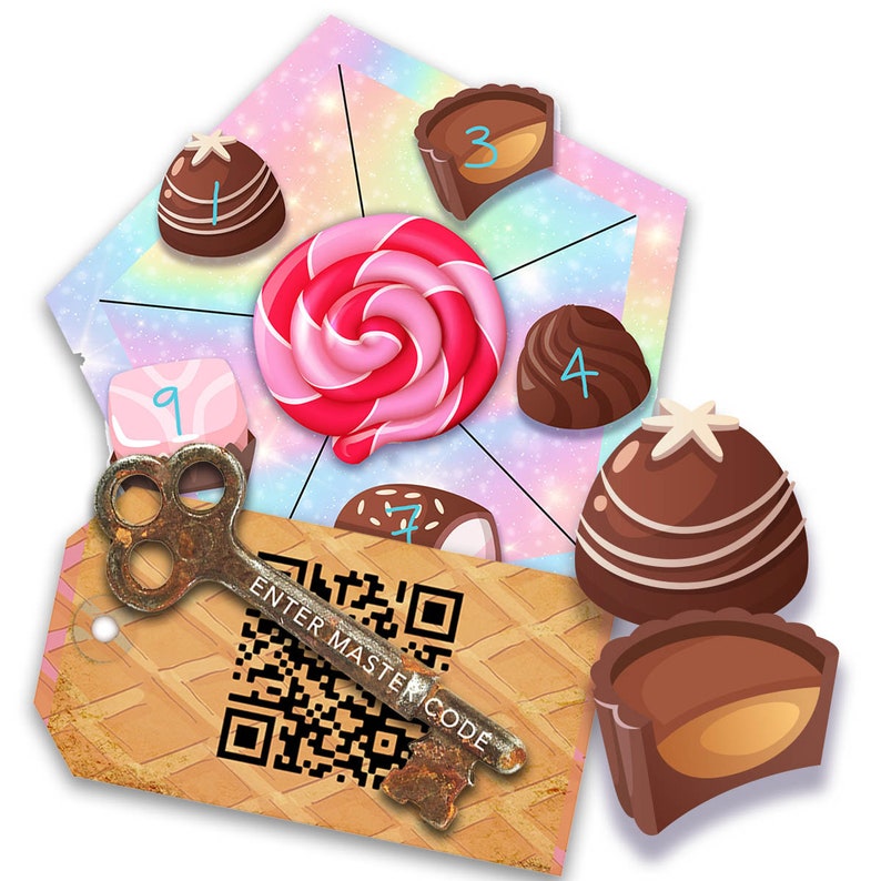 Escape room game for kids. Chocolate factory themed printable Etsy