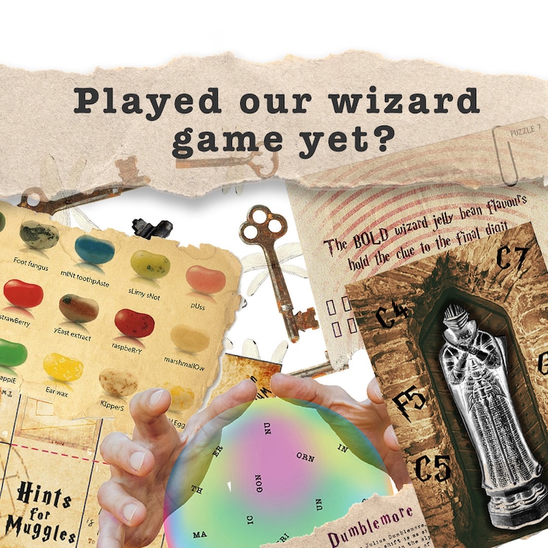 escape room game wizard themed diy printable puzzle game