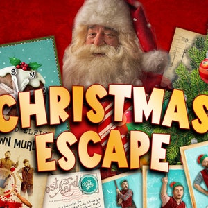 Christmas escape room. Festive DIY Escape room. Fun family game. Christmas party game, just Download, Print and Play. MC JINGLES