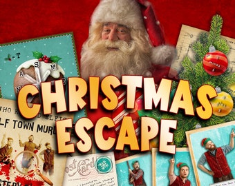 Christmas escape room. Festive DIY Escape room. Fun family game. Christmas party game, just Download, Print and Play. MC JINGLES