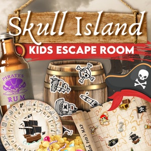 Printable Kids Escape Room. Pirate Escape Room KIT. Printable Pirate Puzzle Game.Birthday Party Escape Room Game. Fun Pirate Party Activity.