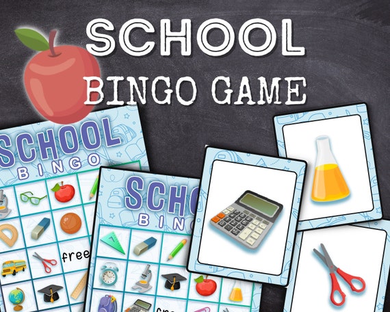 Back to School Bingo. 30 printable bingo cards plus calling cards ...