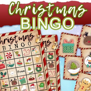 Christmas Bingo. 30 printable bingo cards and