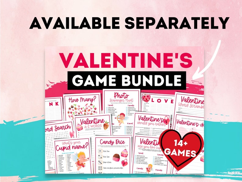 Kids Valentine's treasure hunt. Cute valentine's activity game for kids. Includes puzzles and secret codes. Find the valentines treasure. image 8