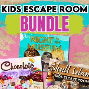 Escape Room for Kids. Escape room game for kids. Bundle Family Print and Play Party Game. Printable Escape Rooms
