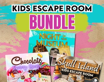 Escape Room for Kids. Escape room game for kids. Bundle Family Print and Play Party Game. Printable Escape Rooms