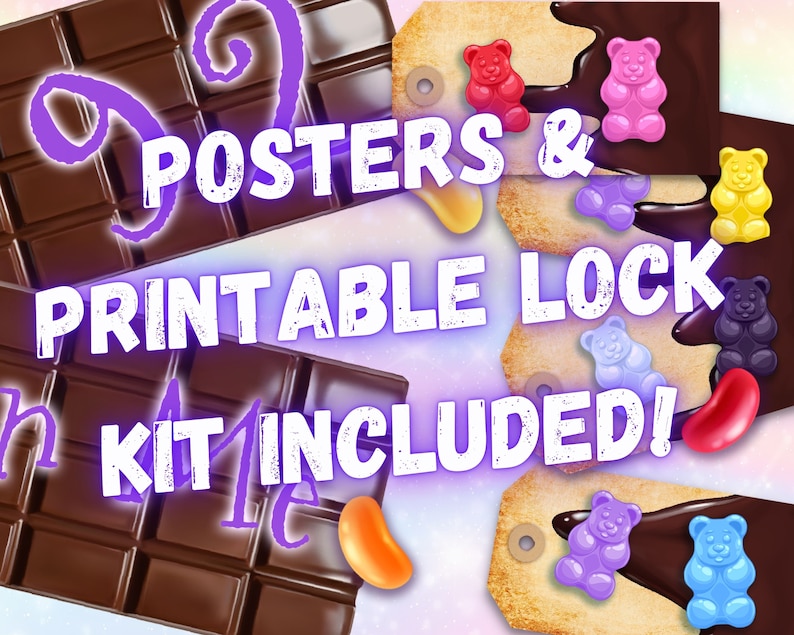 Kids escape room game with printable lock kit included.