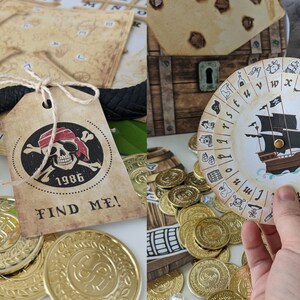 Kids pirate escape room secret codes.