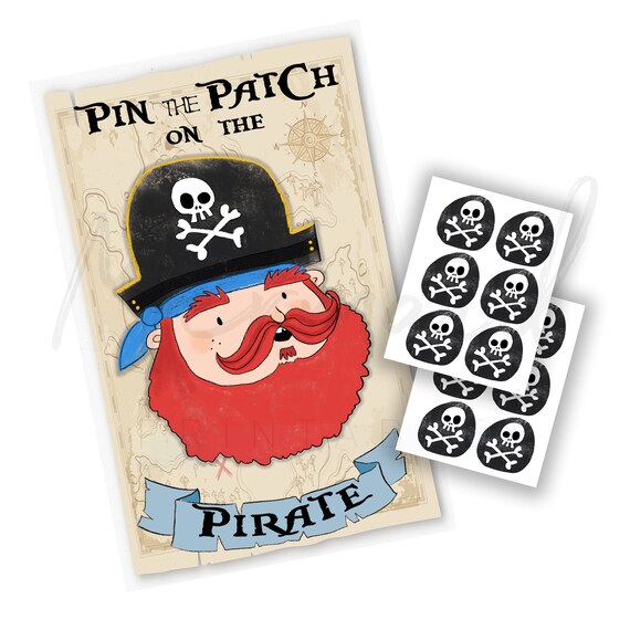 Party Games for Boys Pin the Patch on the Pirate Printable 