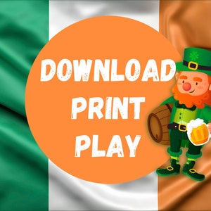 St Patrick's Day Game Bundle. Celebrate the luckiest day of the year with our printable party games and props for kids & adults. image 7