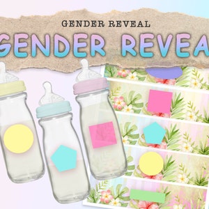Baby Shower escape room gender reveal game. Will it be stashes or lashes Colourful family fun party printable game. image 3