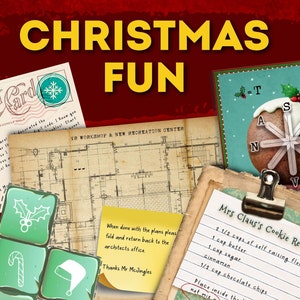 Christmas escape room. Festive DIY Escape room. Fun family game. Christmas party game, just Download, Print and Play. MC JINGLES image 6