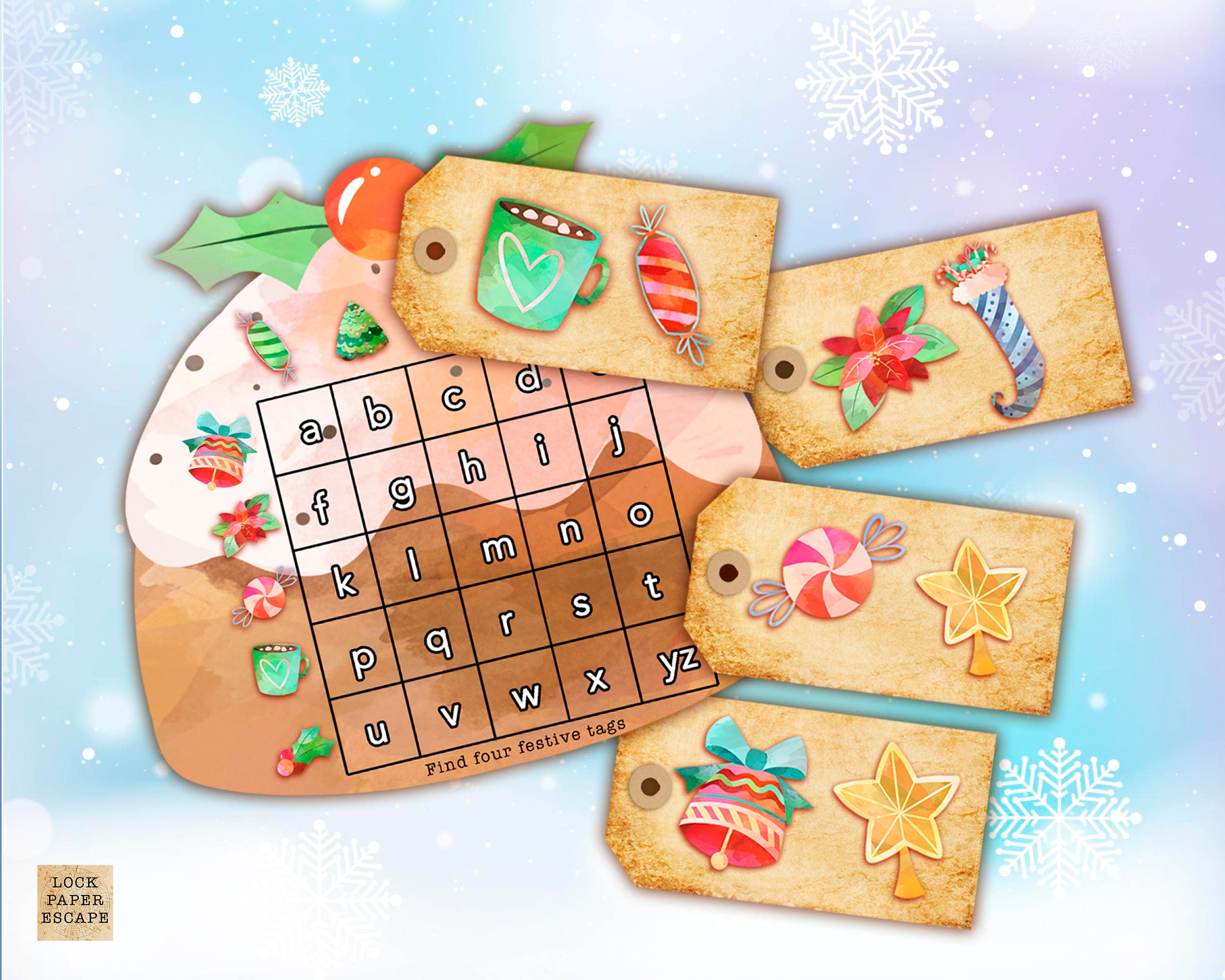 Christmas Treasure Hunt. Scavenger Hunt Game Includes 8 | Etsy UK