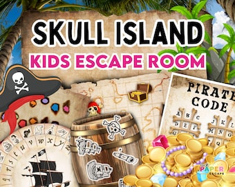 Printable Kids Escape Room. Pirate Escape Room KIT. Printable Pirate Puzzle Game.Birthday Party Escape Room Game. Fun Pirate Party Activity.