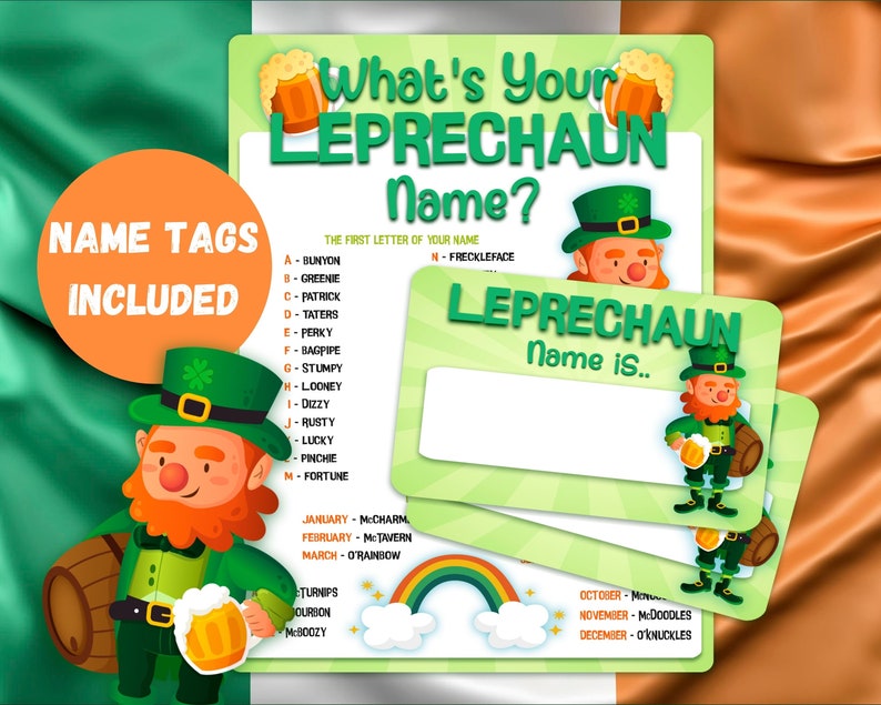 St Patrick's Day Game Bundle. Celebrate the luckiest day of the year with our printable party games and props for kids & adults. image 4