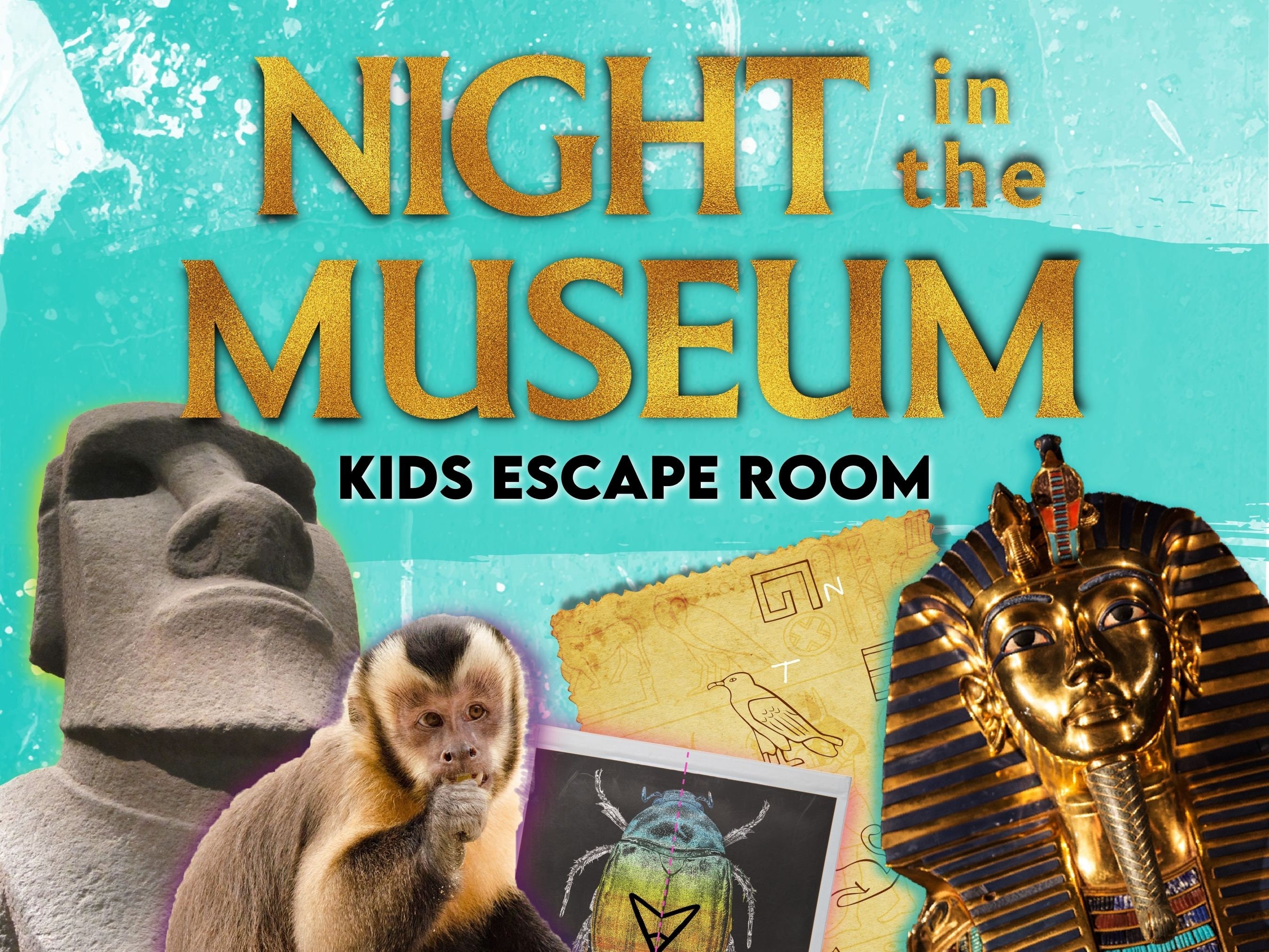 Escape Room for Kids. Night Museum Themed Printable Puzzle Etsy UK