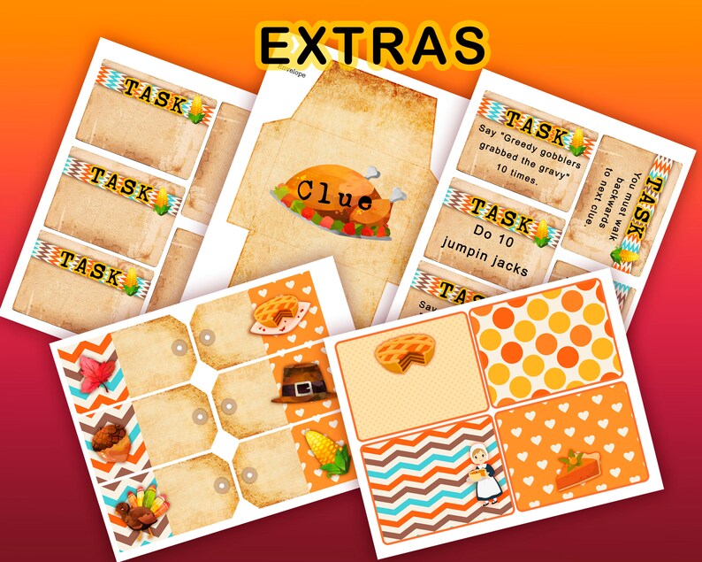 Thanksgiving scavenger hunt treasure hunt clues. Fun ...