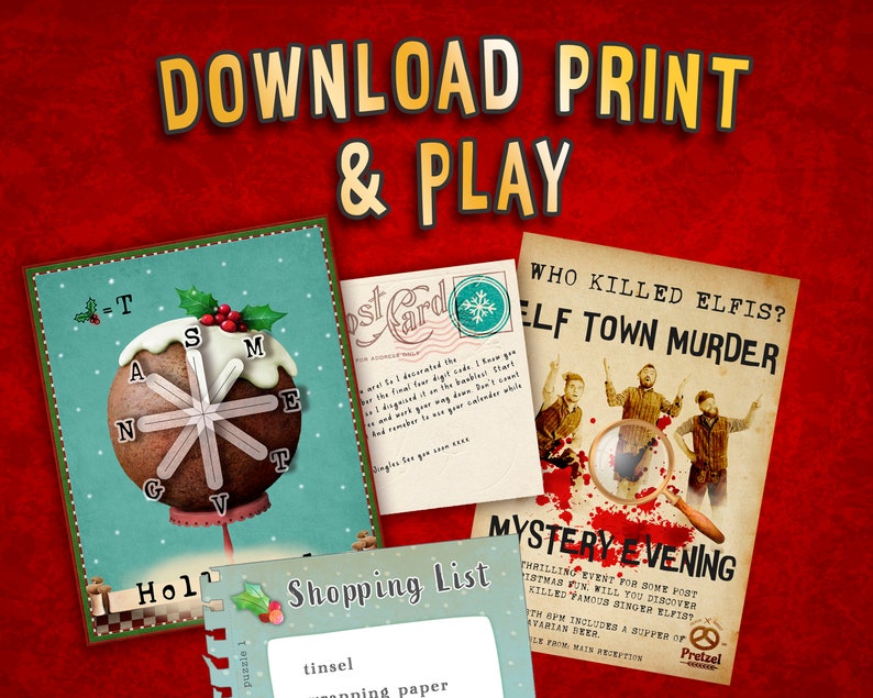 Christmas escape room. Festive DIY Escape room. Fun family game. Christmas party game, just Download, Print and Play. MC JINGLES image 7