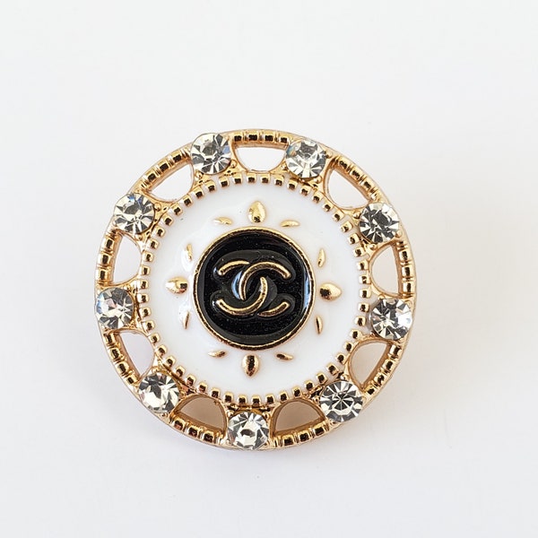 Chanel Buttons Vintage Collectible good for making earring or necklace Fast n Free Shipping in US