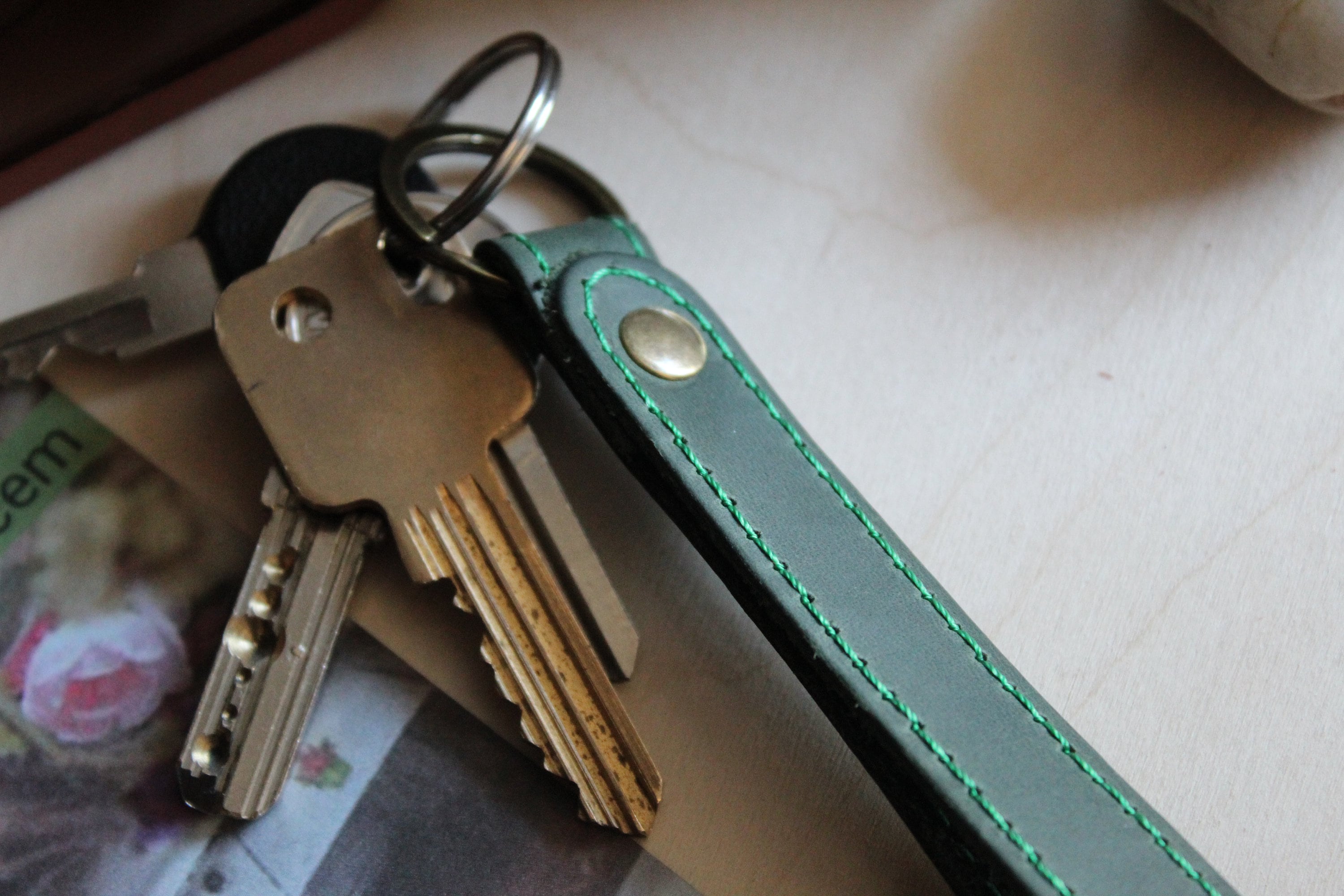 Leather Key Strap Key Ring Leather Strap Bag Strap Etsy